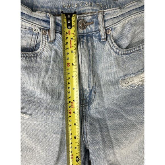 AMERICAN EAGLE Jeans Womens Size 8 Regular Distressed Highest Rise 90s Boyfriend - Picture 5 of 10